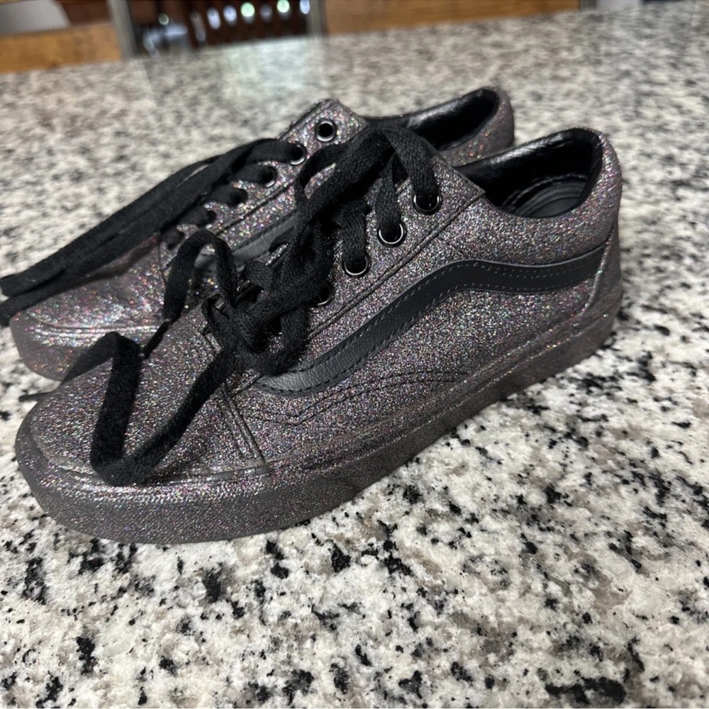 VANS Old Skool 721278 Mens Size 4.5 / Womens 6 Shoes Rainbow Glitter VN0A38G1UKN